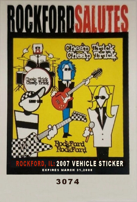 (image for) 0 Rockford 2007 Cheap Trick Town Sticker